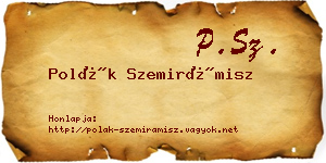 Polák Szemirámisz névjegykártya